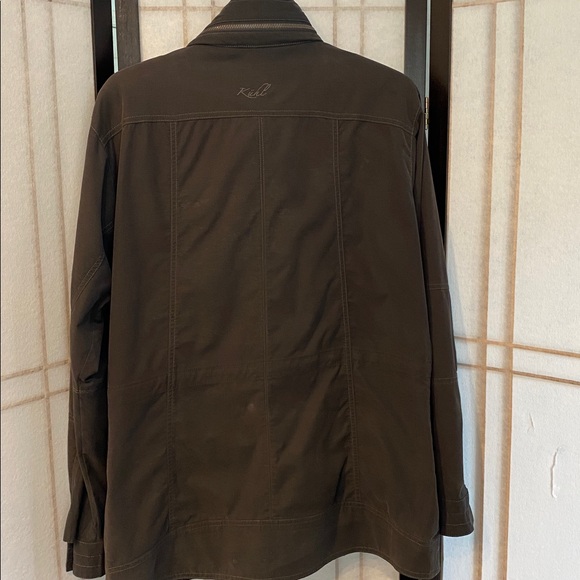 Women’s KUHL Rekon Utility Military Travel Raincoat Jacket DARK GRAY Size Large - Picture 5 of 15